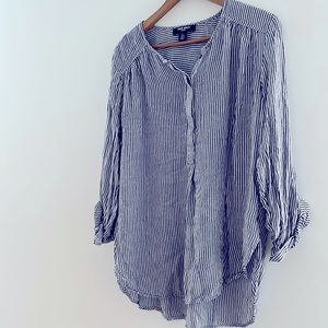 Nine West striped tunic top
